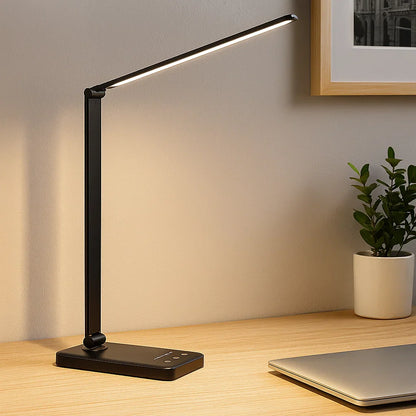 Nastavitelná LED stolní lampa s USB nabíjením – elegantní dotykové světlo