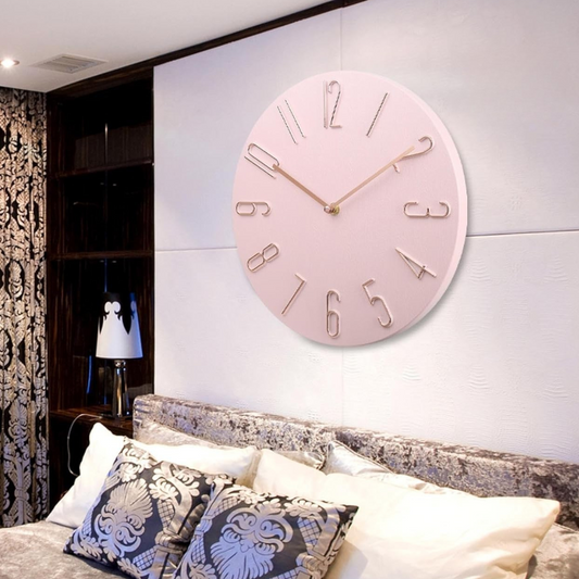 Tiché moderní velké nástěnné hodiny – barevný minimalistický design