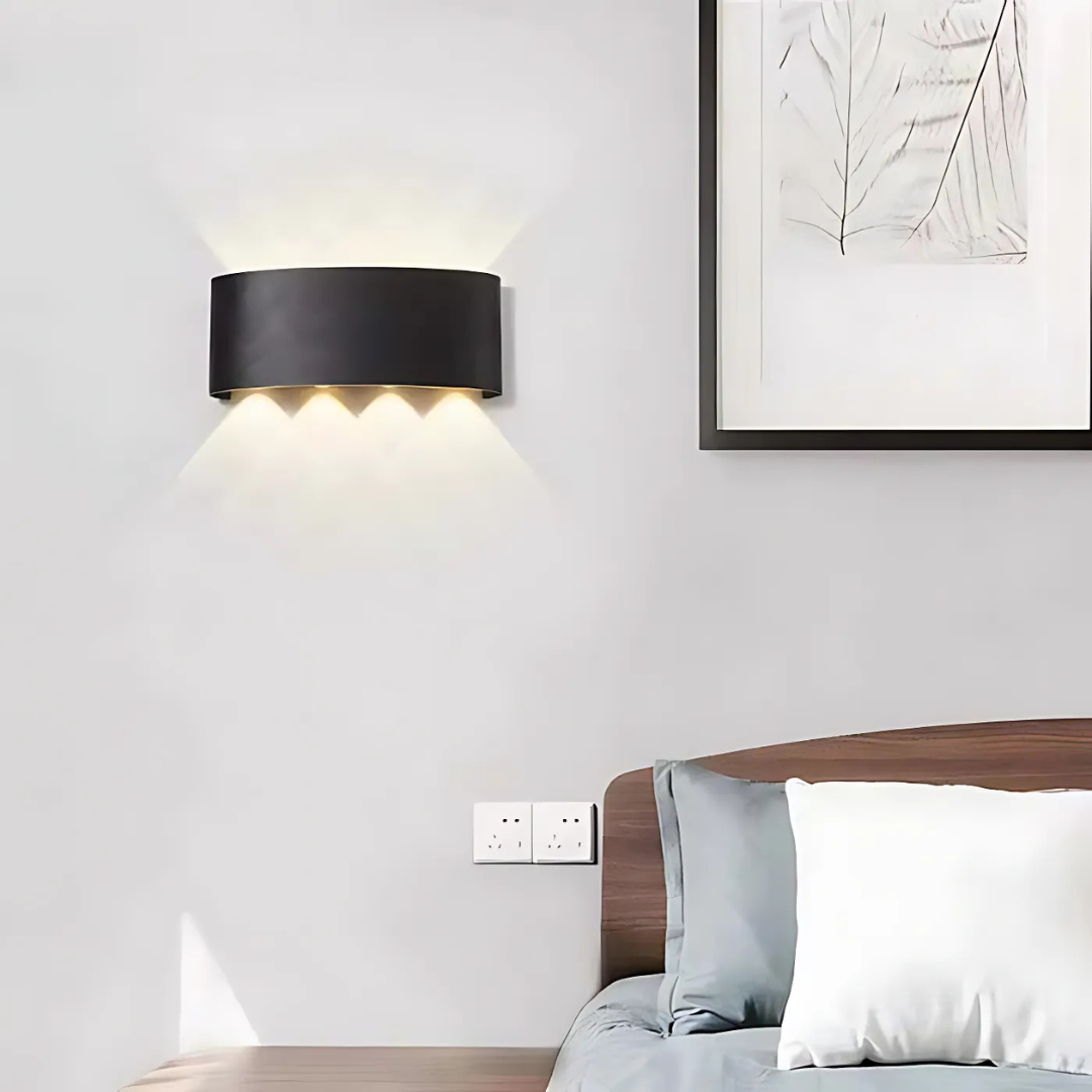 LED voděodolná nástěnná lampa – elegantní akcentové svítidlo do interiéru i exteriéru