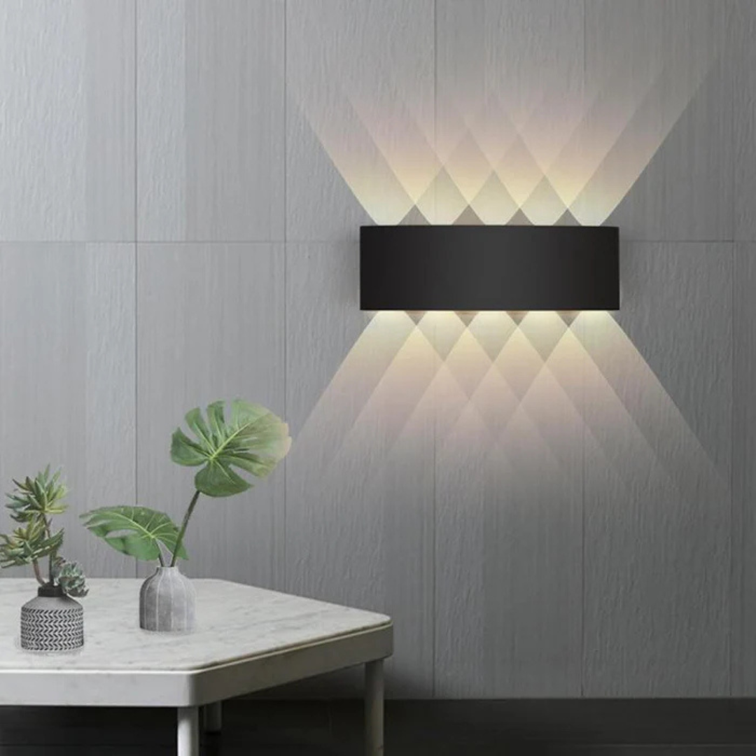 LED voděodolná nástěnná lampa – elegantní akcentové svítidlo do interiéru i exteriéru