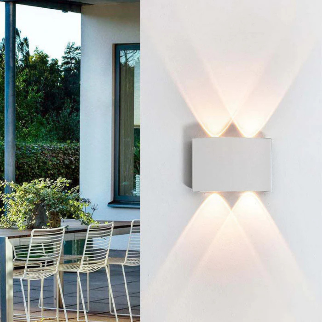 LED voděodolná nástěnná lampa – elegantní akcentové svítidlo do interiéru i exteriéru