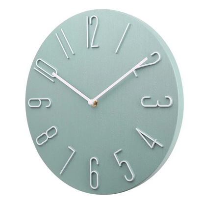 Tiché moderní velké nástěnné hodiny – barevný minimalistický design