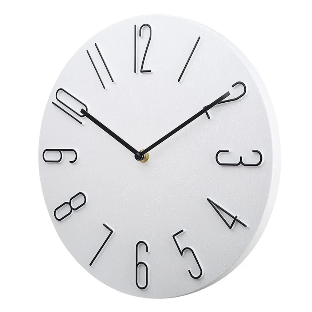 Tiché moderní velké nástěnné hodiny – barevný minimalistický design
