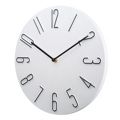 Tiché moderní velké nástěnné hodiny – barevný minimalistický design