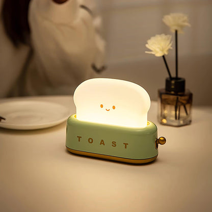 Dobíjecí stolní lampa ve tvaru toustovače