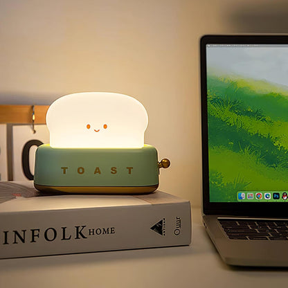 Dobíjecí stolní lampa ve tvaru toustovače