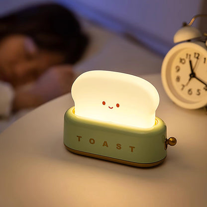 Dobíjecí stolní lampa ve tvaru toustovače