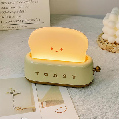 Dobíjecí stolní lampa ve tvaru toustovače