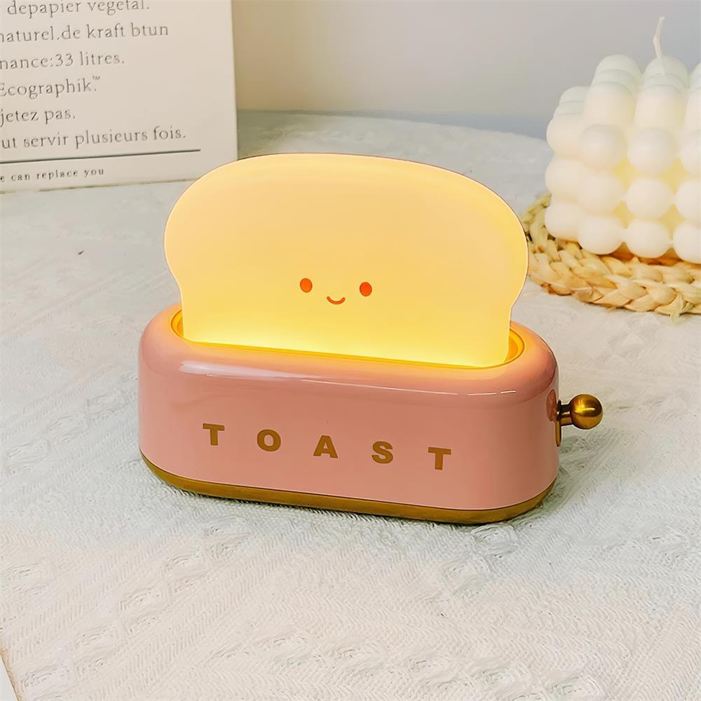 Dobíjecí stolní lampa ve tvaru toustovače