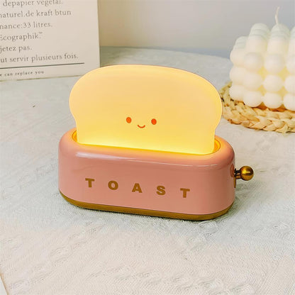 Dobíjecí stolní lampa ve tvaru toustovače