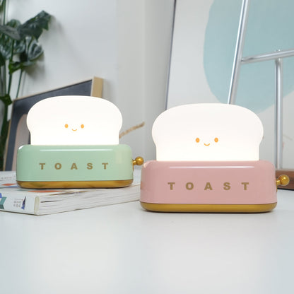 Dobíjecí stolní lampa ve tvaru toustovače
