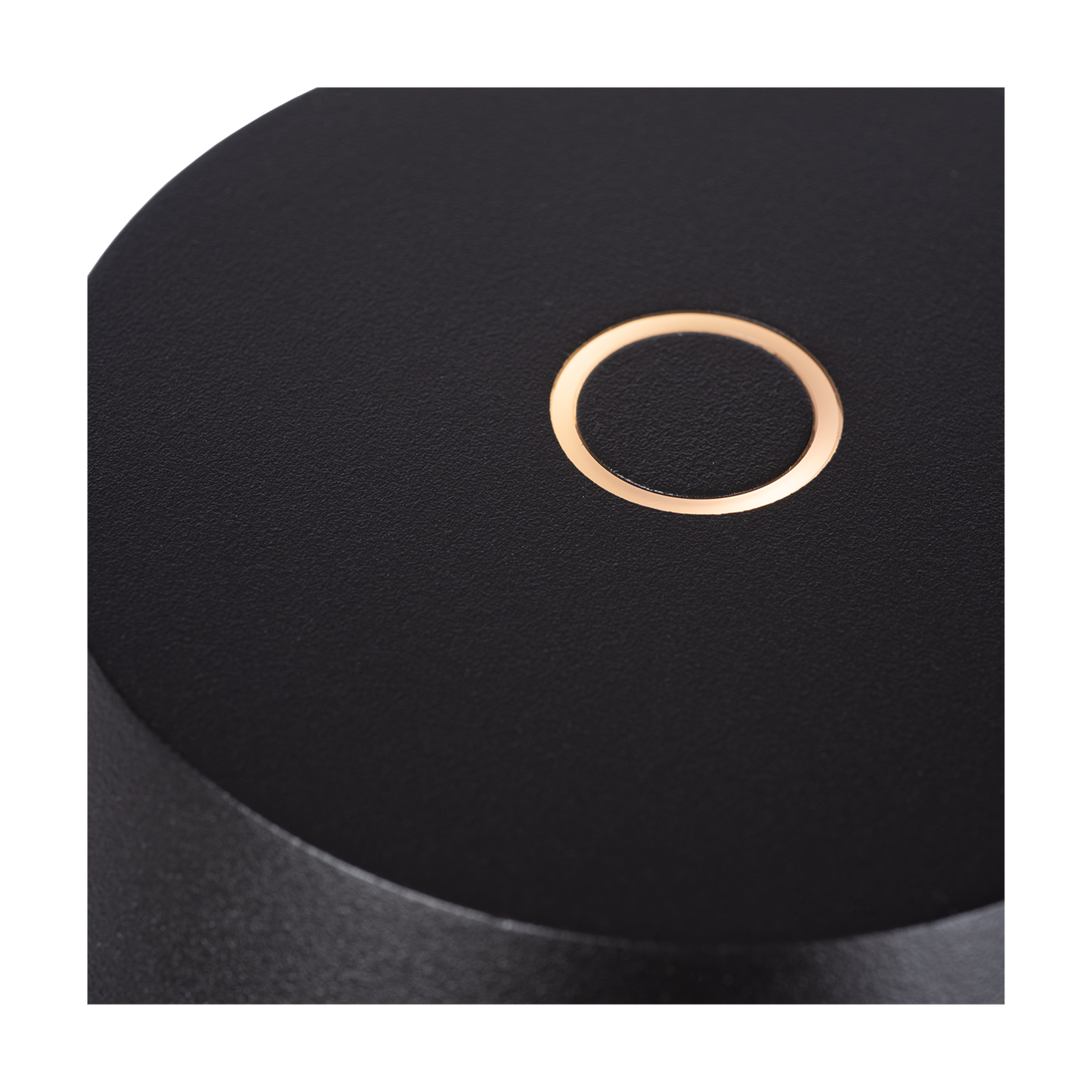 Dobíjecí stolní lampa z hliníku v černém provedení