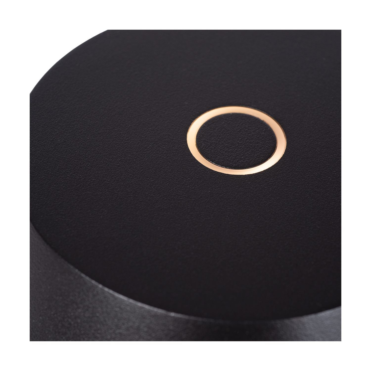 Dobíjecí stolní lampa z hliníku v černém provedení