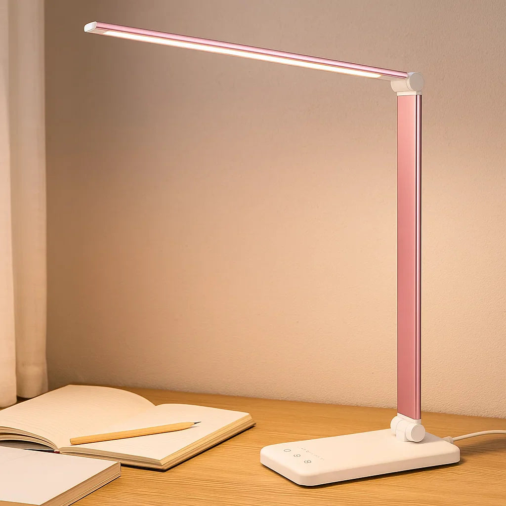 Nastavitelná LED stolní lampa s dotykovým ovládáním a USB