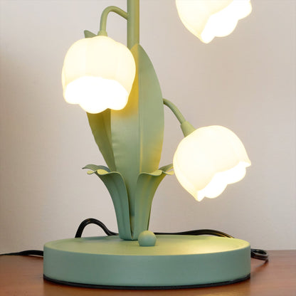 Stolní lampa Green Lily s květinovým designem