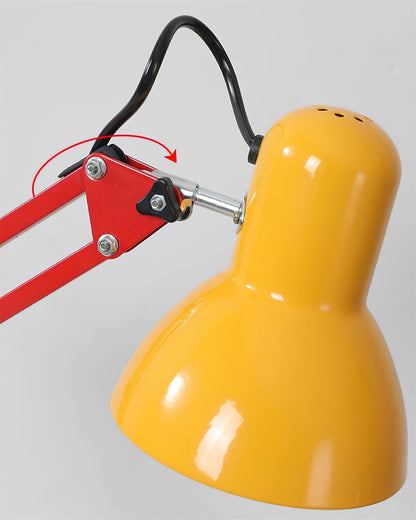 Stolní lampa s nastavitelným ramenem a tříbarevným designem