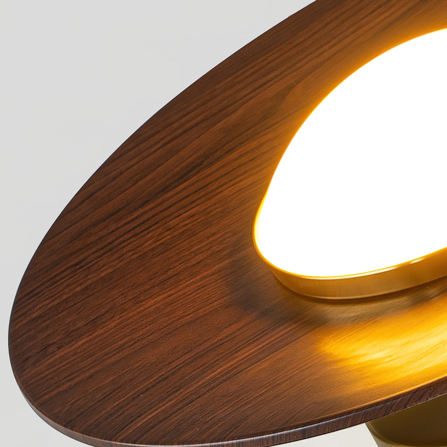 Stropní svítidlo s kovovým rámem a dřevěným akcentem