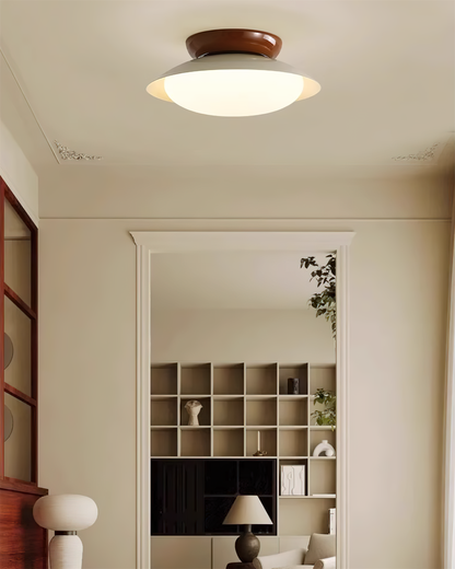 Stropní svítidlo ve tvaru kupole s integrovanou LED