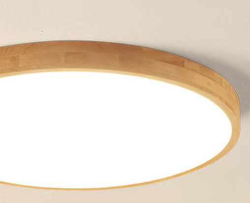 Zapuštěné stropní svítidlo s dřevěným rámem a LED