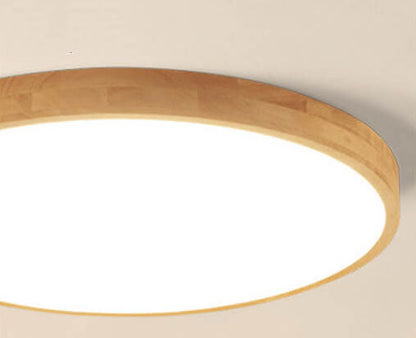 Zapuštěné stropní svítidlo s dřevěným rámem a LED