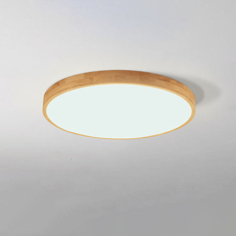 Zapuštěné stropní svítidlo s dřevěným rámem a LED