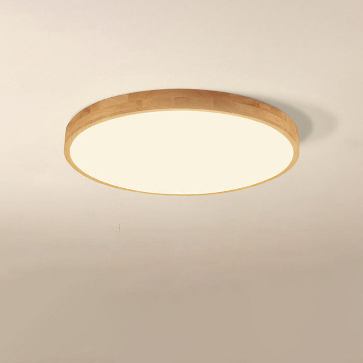 Zapuštěné stropní svítidlo s dřevěným rámem a LED
