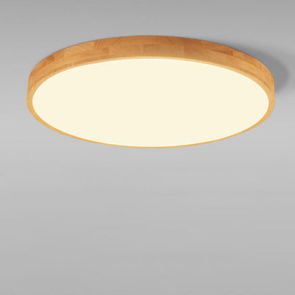 Zapuštěné stropní svítidlo s dřevěným rámem a LED