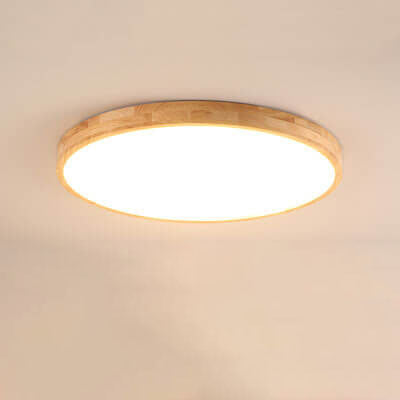 Zapuštěné stropní svítidlo s dřevěným rámem a LED