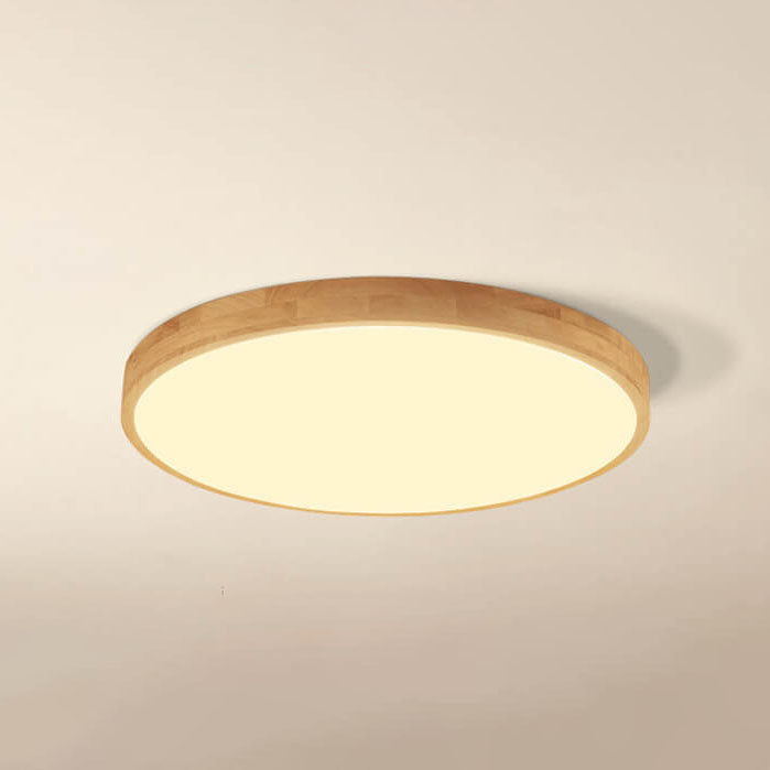 Zapuštěné stropní svítidlo s dřevěným rámem a LED
