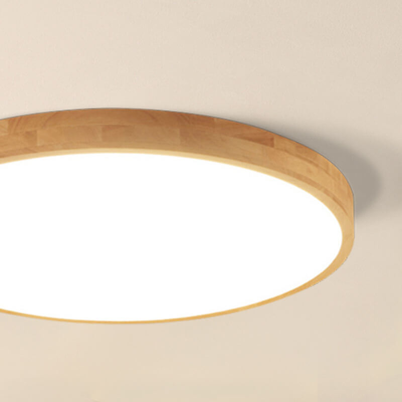 Zapuštěné stropní svítidlo s dřevěným rámem a LED