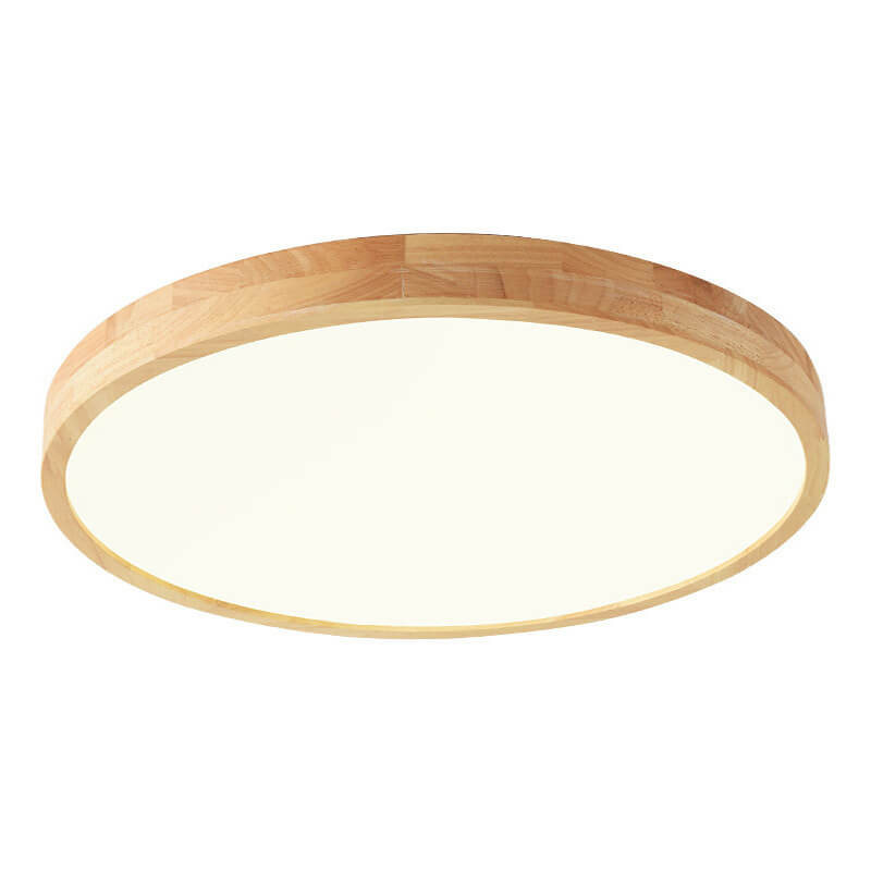 Zapuštěné stropní svítidlo s dřevěným rámem a LED