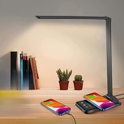 Nastavitelná LED stolní lampa s USB nabíjením – elegantní dotykové světlo