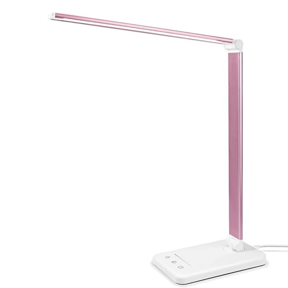 Nastavitelná LED stolní lampa s USB nabíjením – elegantní dotykové světlo