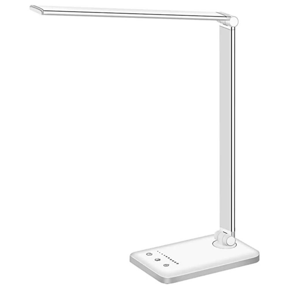 Nastavitelná LED stolní lampa s USB nabíjením – elegantní dotykové světlo