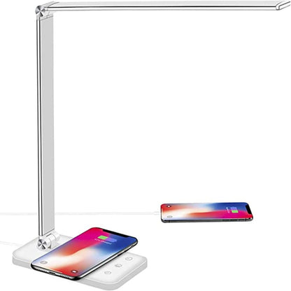Nastavitelná LED stolní lampa s USB nabíjením – elegantní dotykové světlo
